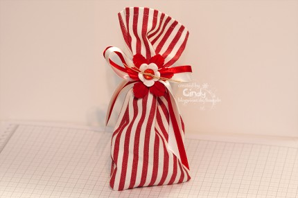 Geschenk Säckchen - Rot Weiß
