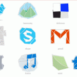 Icons im Origami-Look