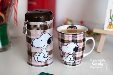 Snoopy Spardose und Snoopy Kaffeetasse