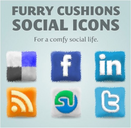 kostenlose Social Media Icons zum kuscheln