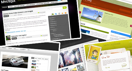 Screenshots von kostenlosen WordPress Themes