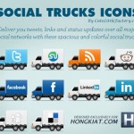 Kostenlose Social Media Icons im LKW-Look