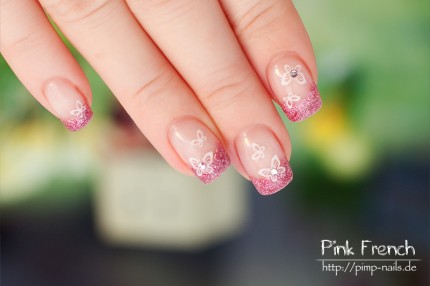 Nail Art - Pink French