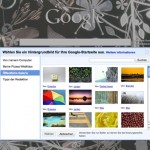 Google mit Hintergrundbild