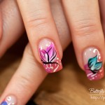 Nail Art - Butterfly - One Stroke